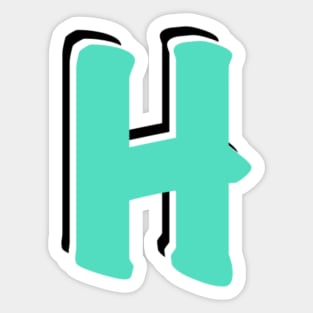 Letter H Sticker